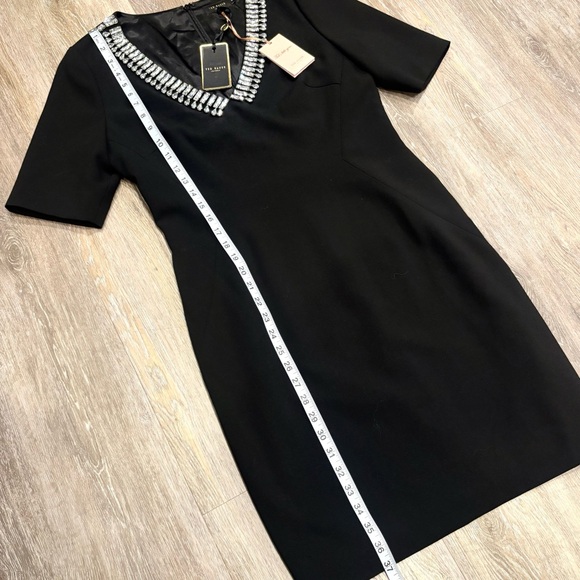 Ted Baker London Crystal Embellished Black Cocktail Dress-US 10/Uk 4-NWT $325 - Picture 4 of 8
